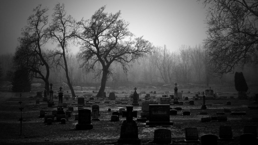 The infinite graveyard.

All watched over by machines of (dis)loving (dis)grace.